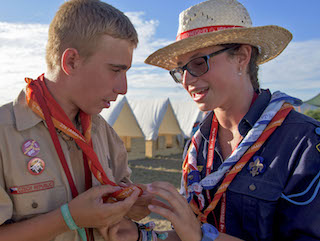 2007 World Scout Jamboree OFFICIAL WSJ 1957 REUNION CLOTH BADGE 