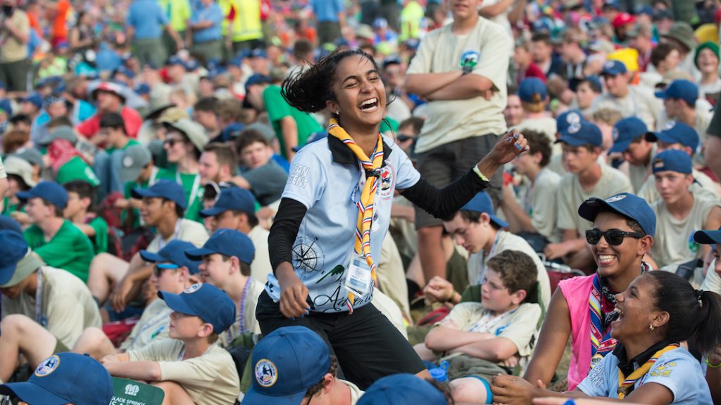 Young Women at the World Scout Jamboree World Jamboree 2019 US