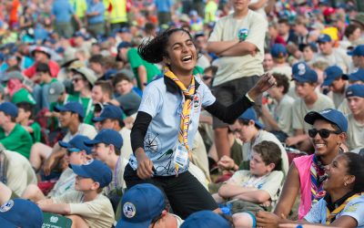 Young Women at the World Scout Jamboree